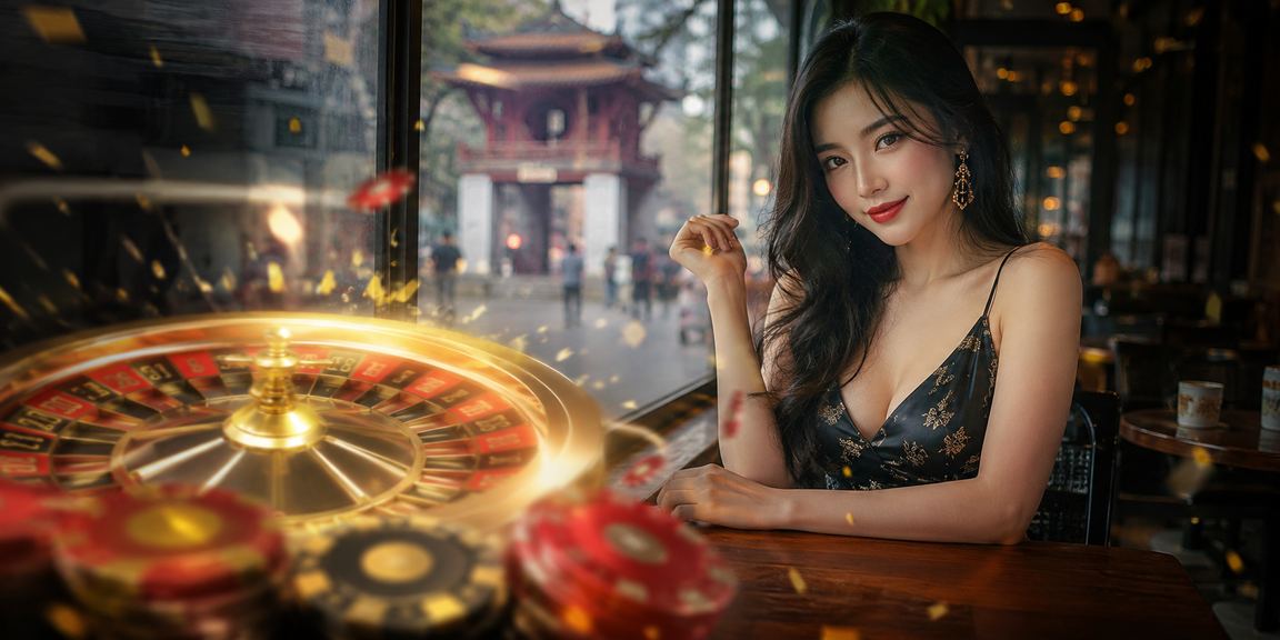 Người chơi thưởng thức cà phê và trải nghiệm roulette trực tuyến tại Hà Nội
